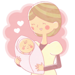 お母さんと赤ちゃん