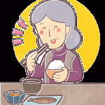 老人食事