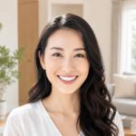 白い歯の女性